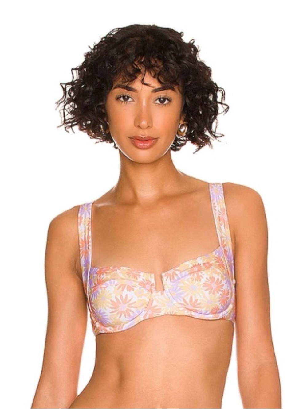 L*Space Camellia Bikini Top in Oopsie Daisy - Size L